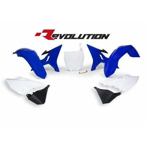 Kit plastiques de rechange RACETECH Revolution bleu/blanc Yamaha YZ125/250 - 1088018001