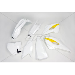 Kit plastique UFO couleur origine (2015) blanc/jaune Husqvarna - 1087053001