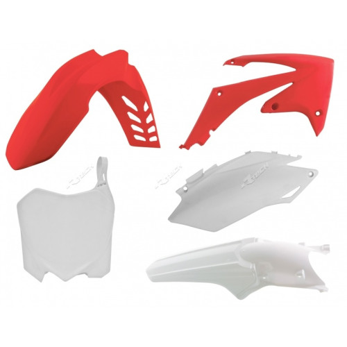 Kit plastique RACETECH couleur origine rouge/blanc Honda CRF250R/450R - 1087949001