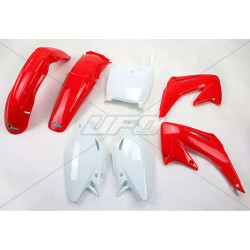 Kit plastique UFO couleur origine rouge/blanc Honda CR125R/250R - 1086936001