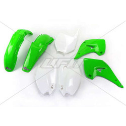 Kit plastique UFO couleur origine vert/blanc Kawasaki KX125/250 - 1087249001