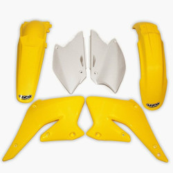 Kit plastique UFO couleur origine jaune/blanc Suzuki - 1087716001