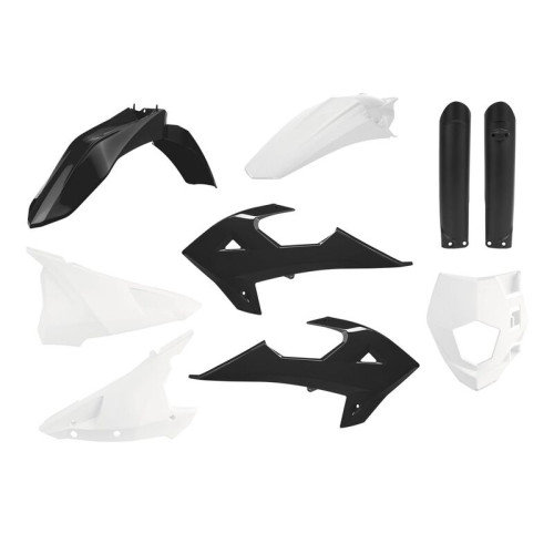 Kit plastiques POLISPORT noir/blanc Gas Gas - 1092566