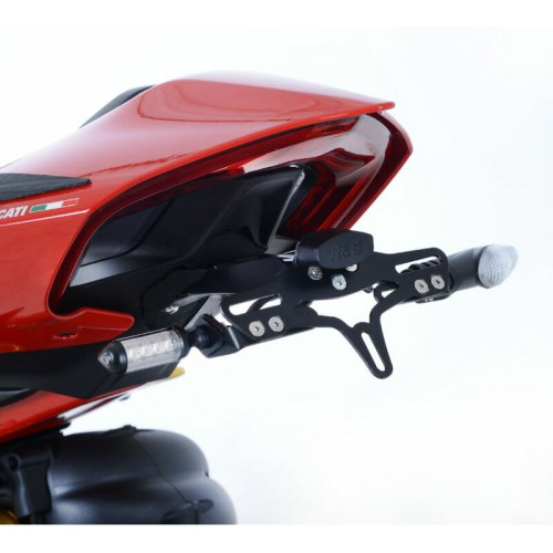 Support de plaque R&G RACING noir Ducati Panigale V4 - 1083009001