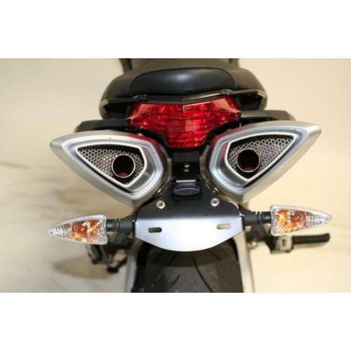 Support de plaque R&G RACING noir Aprilia Shiver 750 - 1082833001