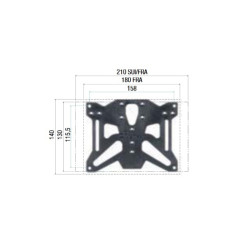 Kit support de plaque réglable LIGHTECH France/Suisse - 1123034