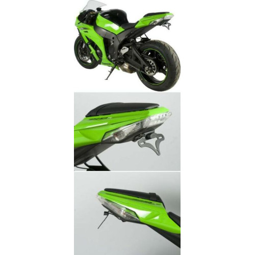 Support de plaque R&G RACING noir Kawasaki ZX10R - 1082875001