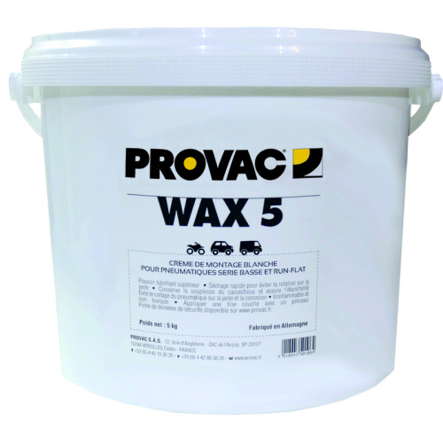 Crème de montage pneus PROVAC blanche - 1x5kg - 1105760