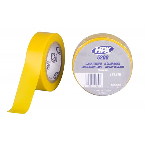 Ruban adhésif isolant HPX jaune 19mm x 10m - 1052835