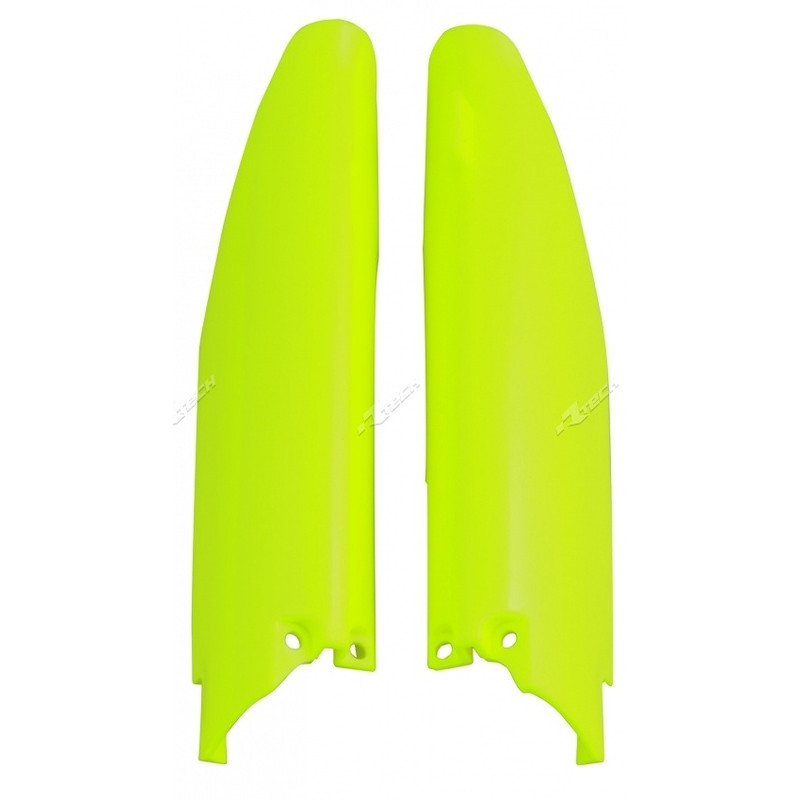 Protections de fourche RACETECH - jaune fluo