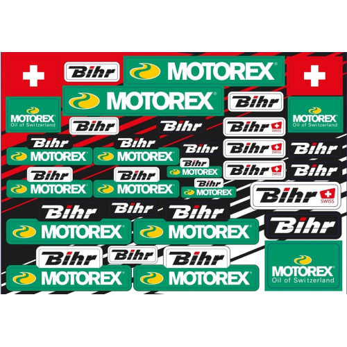 Planche d'autocollants BLACKBIRD Motorex & Bihr - 1063075