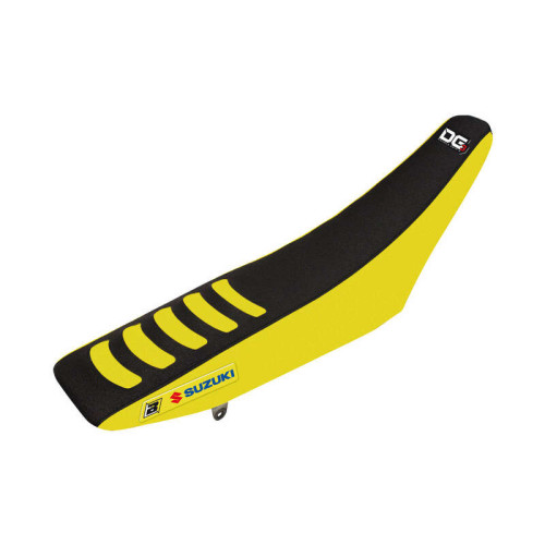 Housse de selle BLACKBIRD Double Grip 3 jaune/noir Suzuki RM85 - 1054273