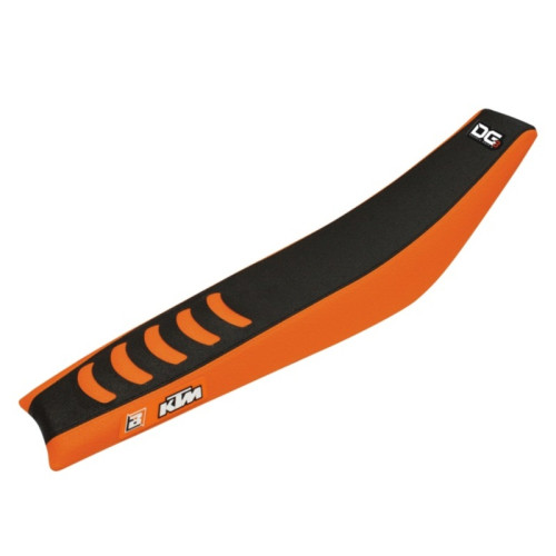 Housse de selle BLACKBIRD Double Grip 3 orange/noir KTM SX85 - 1054415