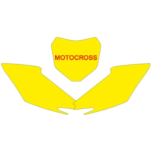 Fonds de plaque BLACKBIRD noir Honda CRF250R/450R - 1082030003