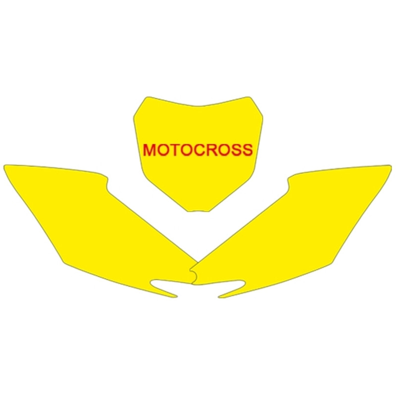 Fonds de plaque BLACKBIRD blanc Honda CRF250R/450R