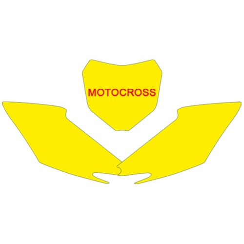 Fonds de plaque BLACKBIRD blanc Honda CRF250R/450R - 1082030002