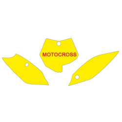 Fonds de plaque BLACKBIRD blanc KTM SX85 - 1082091001