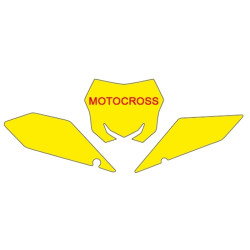 Fonds de plaque BLACKBIRD blanc Suzuki RM-Z450