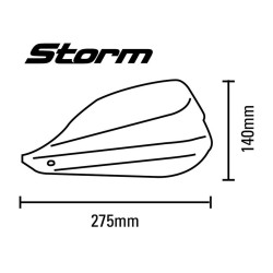 Kit protège-mains BARKBUSTERS Storm point d'attache collier Ø25,4mm noir