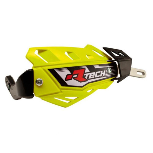 Protège-mains RACETECH FLX intégral jaune fluo avec renfort alu - 1086019005