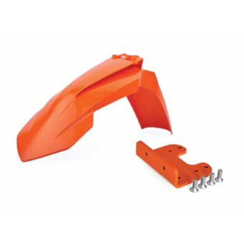 Garde-boue avant POLISPORT restylé orange avec adaptateur KTM - 1086063001