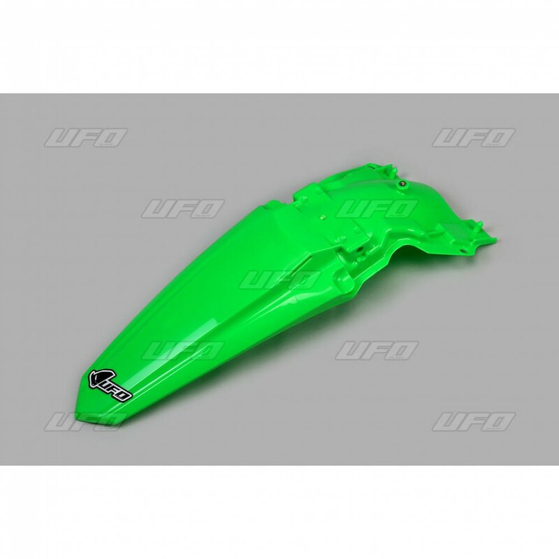 Garde-boue arrière UFO vert fluo Kawasaki KX450