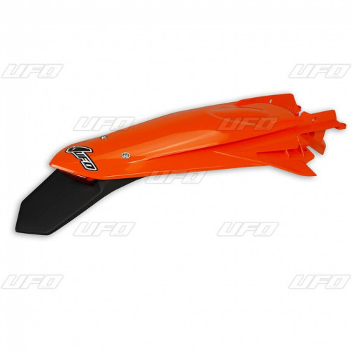 Garde-boue arrière + support de plaque avec feu UFO orange KTM EXC/EXC-F - 1087419003