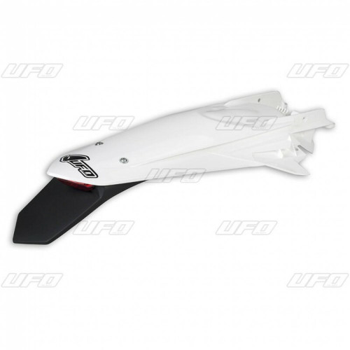 Garde-boue arrière + support de plaque avec feu UFO blanc KTM EXC/EXC-F - 1087419002