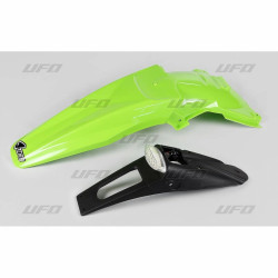 Garde-boue arrière + feu UFO vert KX Kawasaki KLX450R - 1087176001