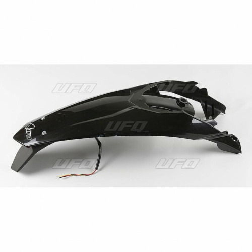 Garde-boue arrière + support de plaque avec feu UFO noir KTM - 1087366001