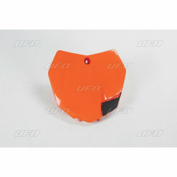 Plaque numéro frontale UFO orange KTM