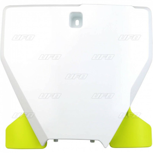 Plaque numéro frontale UFO blanc/jaune Husqvarna TC/FC