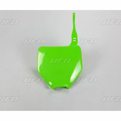 Plaque numéro frontale UFO vert Kawasaki