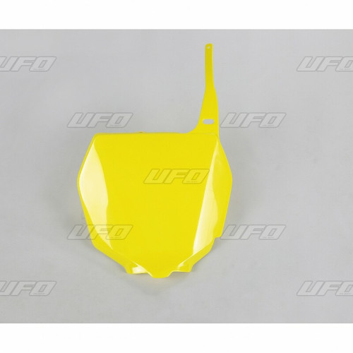 Plaque numéro frontale UFO jaune Suzuki