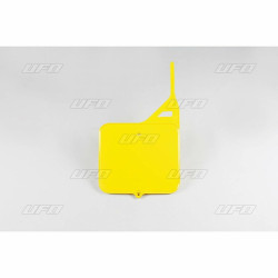 Plaque numéro frontale UFO jaune Suzuki RM125/250