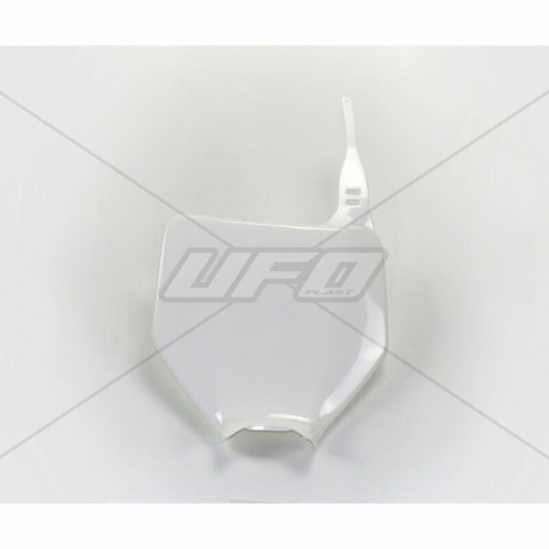 Plaque numéro frontale UFO blanc Kawasaki KX125/250