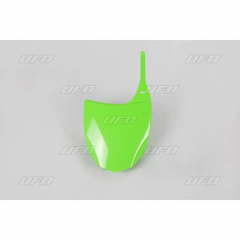 Plaque numéro frontale UFO vert Kawasaki KX450F