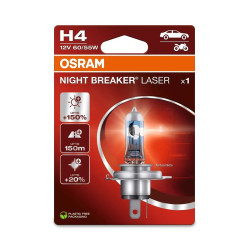 Ampoule OSRAM H4 Night Breaker Laser 12V 60/55W P43t-38 - à l'unité