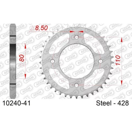 Couronne AFAM acier standard 10240 - 428