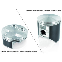 Piston coulé S3 Ø75,96mm compression standard Ossa TR280I