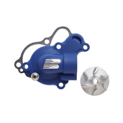 Couvercle de pompe à eau + turbine BOYESEN SuperCooler bleu - Yamaha WR250F / YZ250F/FX