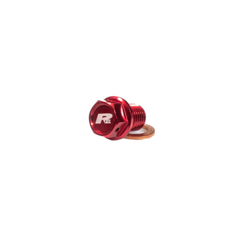 Bouchon de vidange magnétique RFX Pro (Rouge) [M8 x 35 mm x 1,25] - Honda CRF450/450X