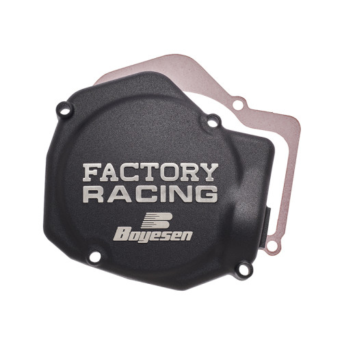 Couvercle d'allumage BOYESEN Factory Racing noir Honda CR125R