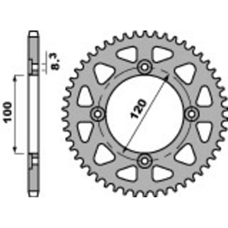 Couronne PBR acier standard 4453 - 420