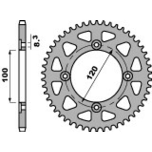 Couronne PBR acier standard 4453 - 420