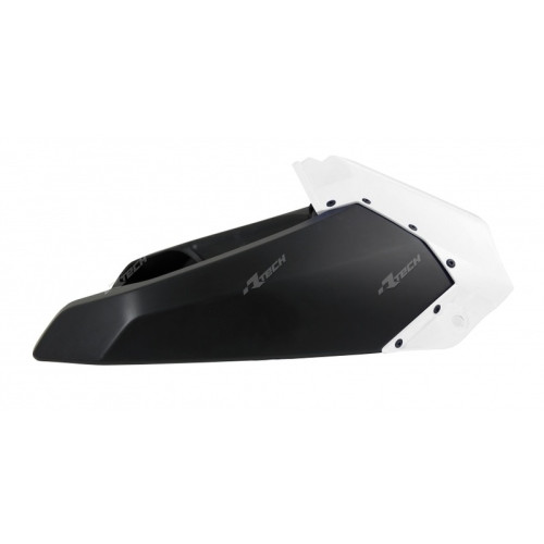 Ouïes de radiateur supérieures RACETECH blanches/noires Yamaha YZ250/450F