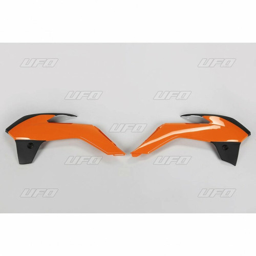 Ouïes de radiateur UFO couleur origine 2013 orange/noir KTM SX85