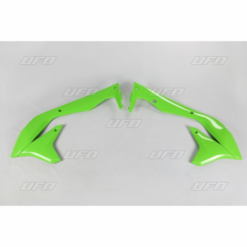 Ouïes de radiateur UFO vert Kawasaki KX450F