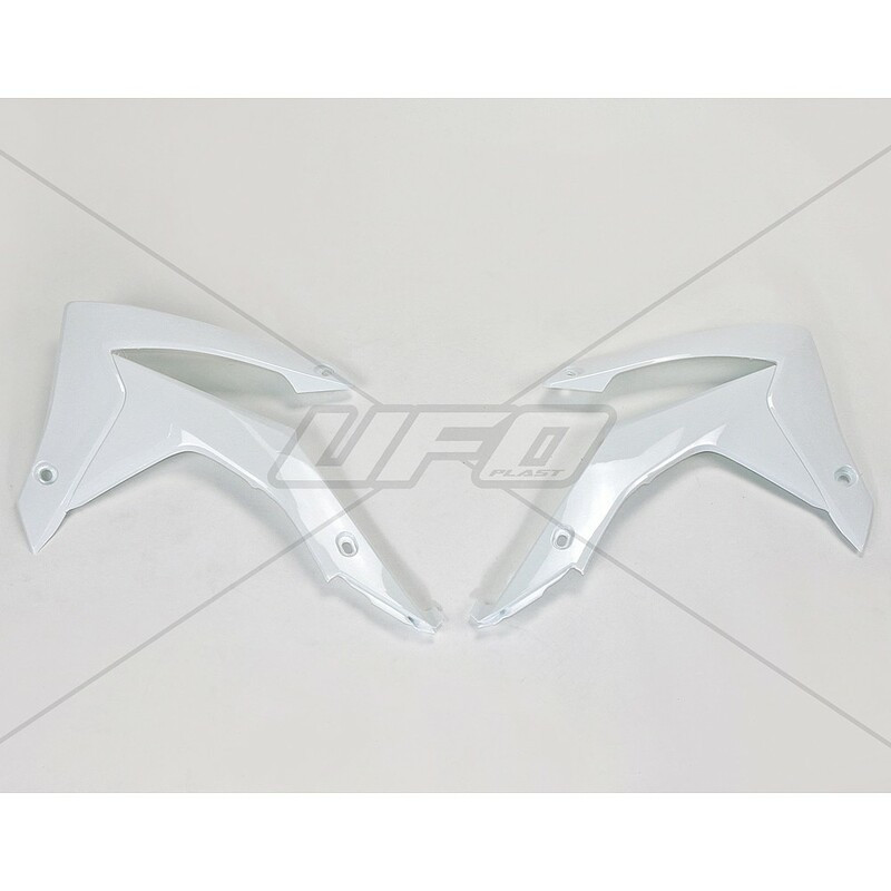 Ouïes de radiateur UFO blanc Honda CRF250R/450R