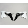 Ouïes de radiateur UFO blanc/noir Suzuki RM-Z450